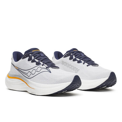 Saucony Men's Ride 19 White/Naval Running Shoe - S101566-1012