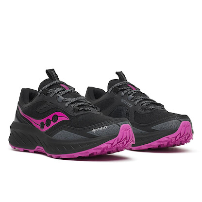 Saucony Women's Excursion TR18 Gore-Tex Black/Mulberry Running Shoe - S100984-1002