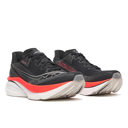 Saucony Men's Endorphin Azura Black/Vizi Red Running Shoe - S101329-1042