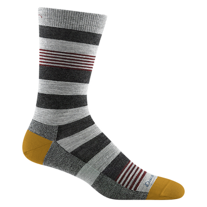 Darn Tough Men's Oxford Crew Lightweight Lifestyle Sock Gray - 6033-GRAY