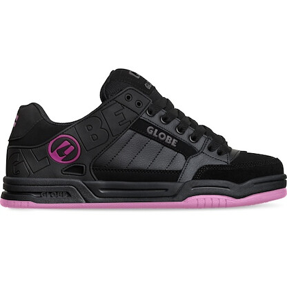 Globe Men's Tilt Skate Shoe Black/Black/Pink - GBTILT-20637