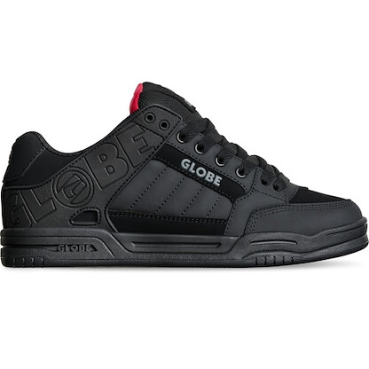 Globe Men's Tilt Skate Shoe Black/Red/Tartan - GBTILT-29134