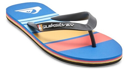Quiksilver Men's Molokai Stripe 3 Point Flip Flop Sandal, 7