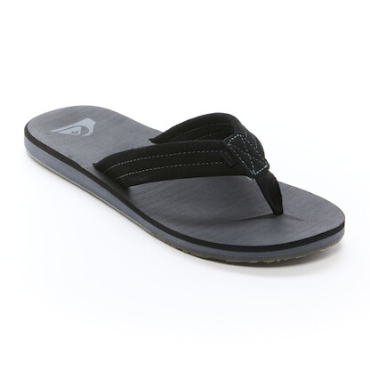 Quiksilver Men's Carver Suede Sandal Black/Dark Grey/Black - CQ10086M_GXYBAG26_M-BVB