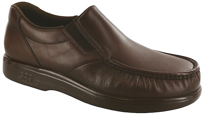 SAS Men's Side Gore Slip On Loafer Brown - 1840-058