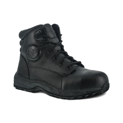IRON AGE Men's 6" Ground Finish Steel Toe Work Boot Black - IA5150