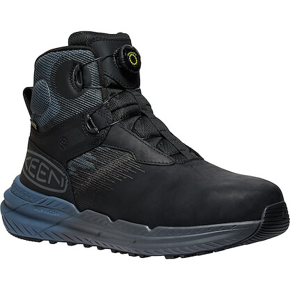 KEEN Utility Men's Snapline Ratchet Fit 6" Carbon-Fiber Composite Toe Waterproof Work Boot Vintage Indigo/Black - 1030397