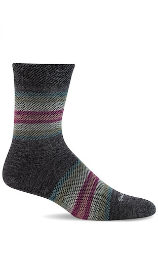 Sockwell Women's Blanket Twill Essential Comfort Socks Charcoal - LD209W-850