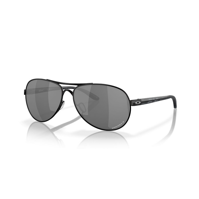 Oakley Women's Feedback Sunglasses Polished Black/Prizm Black Polarized - 0OO4079-407934