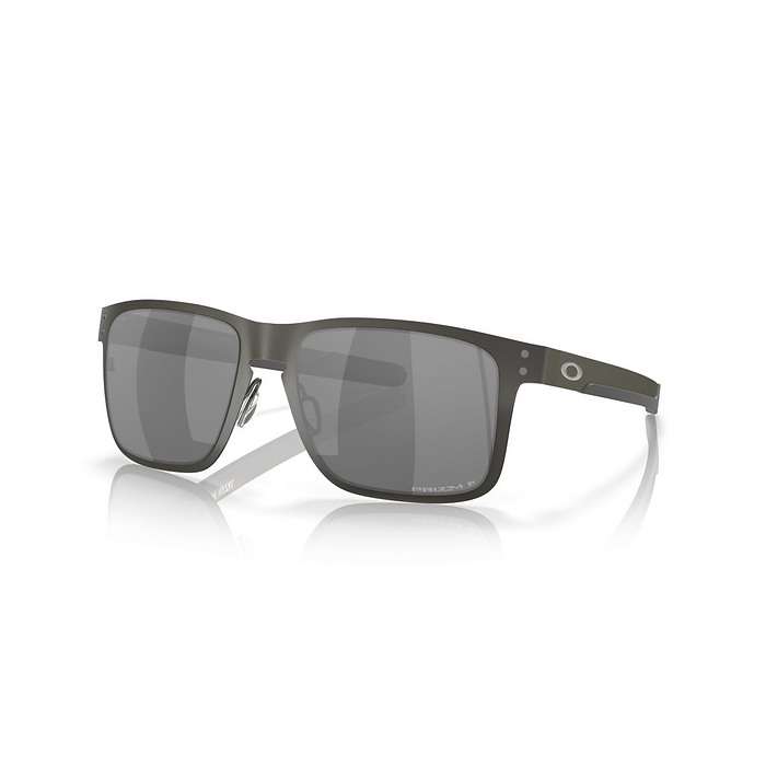 Oakley Men's Holbrook Metal Sunglasses Matte Gunmetal/Prizm Black Polarized (55 mm) - 0OO4123-412306 55