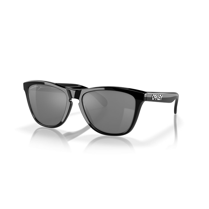Oakley Men's Frogskins Sunglasses Polished Black/Prizm Black (55 mm) - 0OO9013-9013C4 55