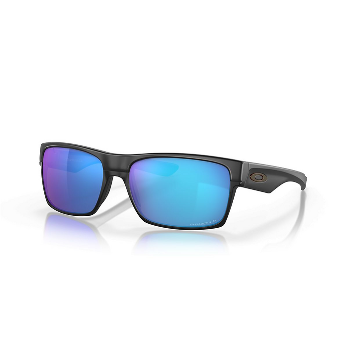 Oakley Men's TwoFace Sunglasses Matte Black/Prizm Sapphire Polarized (60 mm) - 0OO9189-918946 60