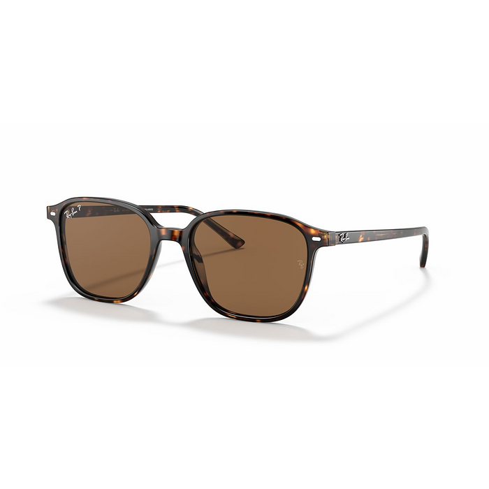 Ray-Ban Unisex Leonard Sunglasses Polished Tortoise/B-15 Brown (53 mm) - 0RB2193-902/57 53