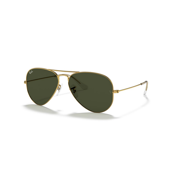 Ray-Ban Unisex Aviator Classic Sunglasses Polished Arista Gold/G-15 Green (58 mm) - 0RB3025-L0205 58