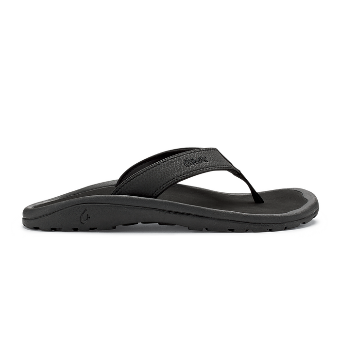 OluKai Men's Ohana Flip Black/Black - 10110-4040