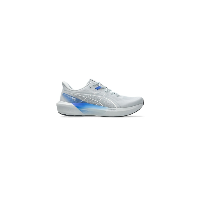 ASICS Men's GT-1000 15 2E Running Shoe Piedmont Grey/Neon Blue - 1011C231-020