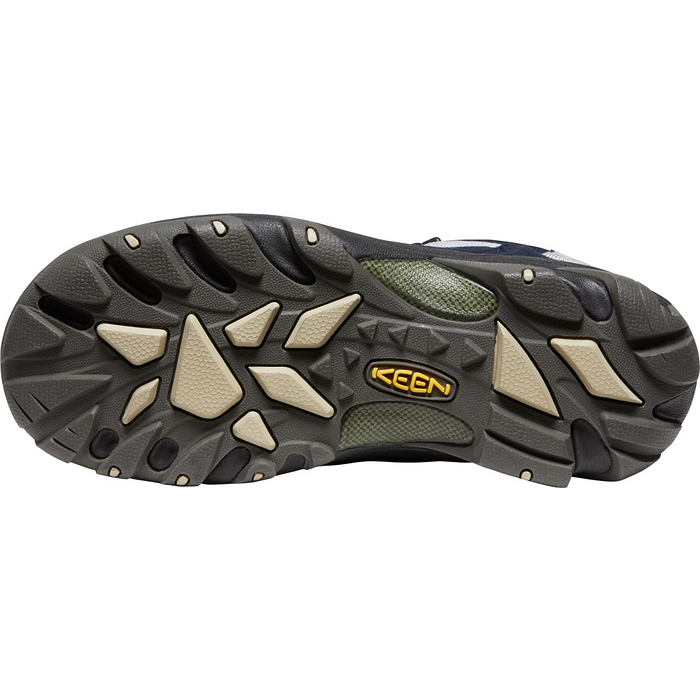 KEEN Men's Targhee II Mid Waterproof Hiking Boot Sky Captain/Olive Drab - 1027700