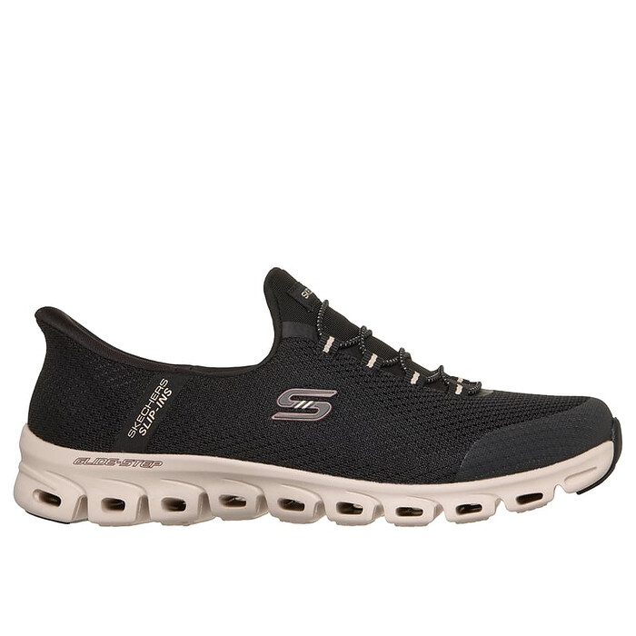 Skechers Women's Slip-Ins: Glide-Step - Vibey Slip-In Shoe Black/Natural - 104557-BKNT