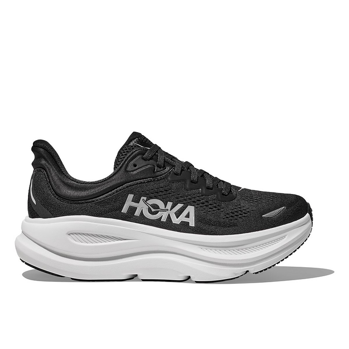 HOKA Men's Bondi 9 Wide Running Shoes Black/White - 1162013-BWHT