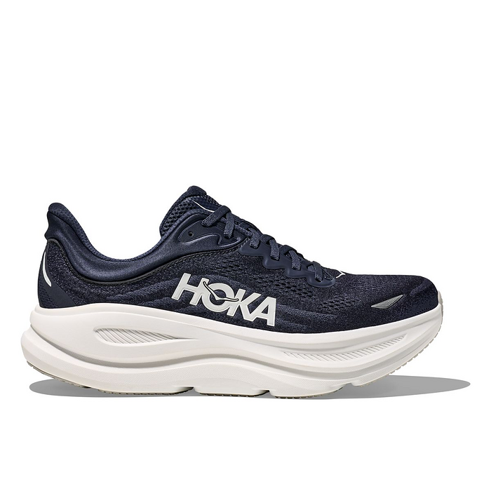 HOKA Men's Bondi 9 X-Wide Running Shoes Varsity Navy/White - 1162015-VYN