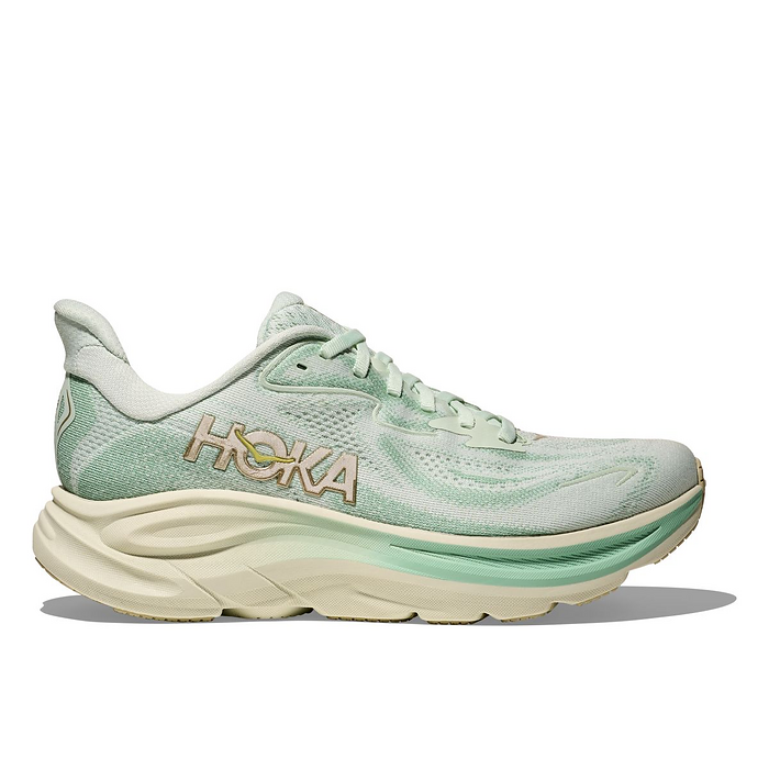 HOKA Women's Clifton 10 Running Shoes Sea Glass/Jadeite - 1162031-SJD