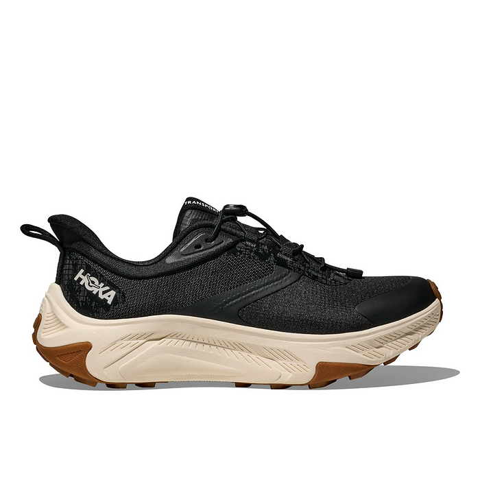 HOKA Women's Transport 2 Wide Walking Shoe Black/Alabaster - 1174777-BKLB