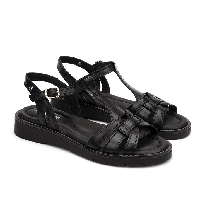 Pikolinos Women's Roquetas T-Strap Sandal Black - W9B-0789-000