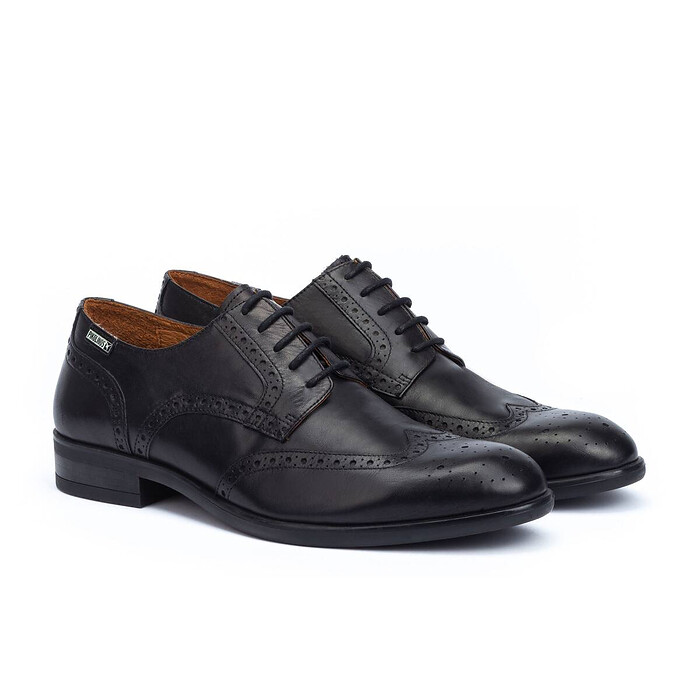 Pikolinos Men's Bristol Wing Tip Black - M7J-4186-BLACK