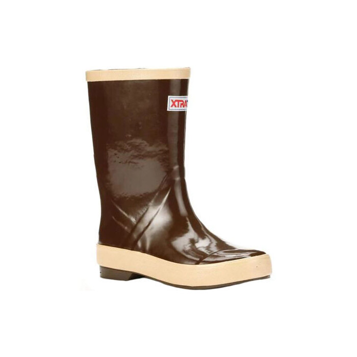 XTRATUF Big Kids' 8" Legacy Waterproof Boot Brown - 22680G