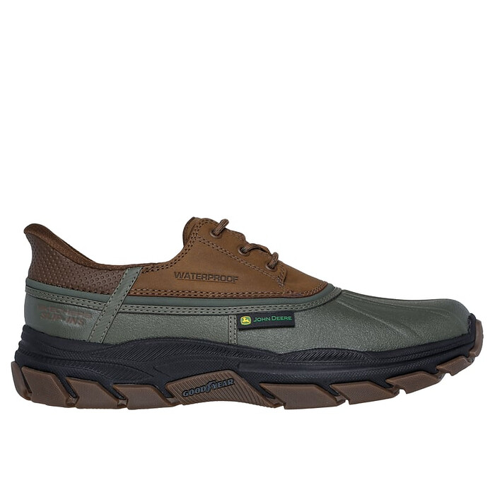 Skechers x John Deere Men's Slip-ins Respected - Tanzier Olive/Brown - 256002-OLBR
