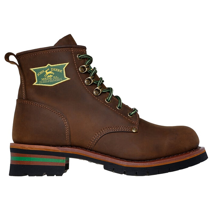 Skechers x John Deere Men's 6" Cascades Soft Toe Boot Brown - 256008-CDB