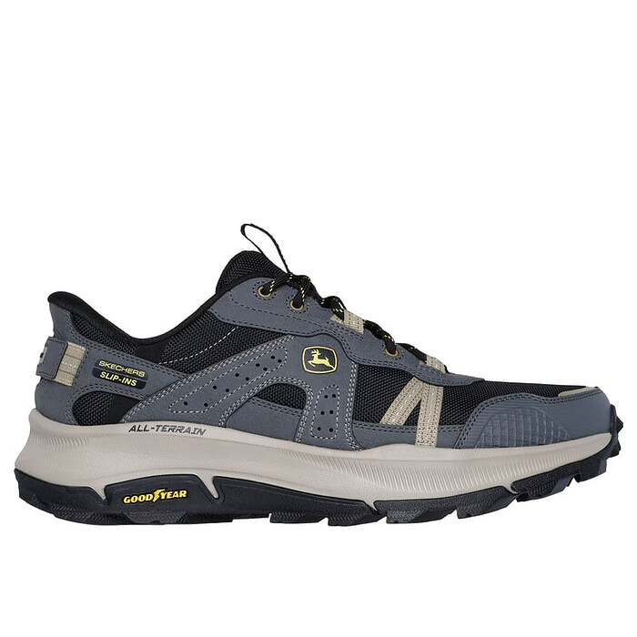Skechers x John Deere Men's Slip-ins Equalizer 5.0 Trail Harvest Hiking Shoe Charcoal/ Black - 256009-CCBK