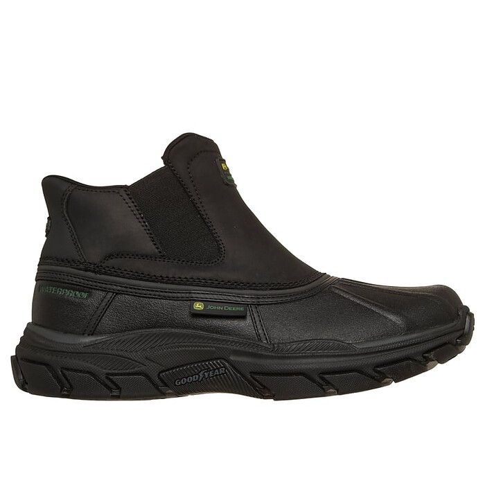 Skechers x John Deere Men's Slip-ins: Respected Langdon Relaxed Fit® Waterproof Hands Free Duck Boot Black - 256133-BBK