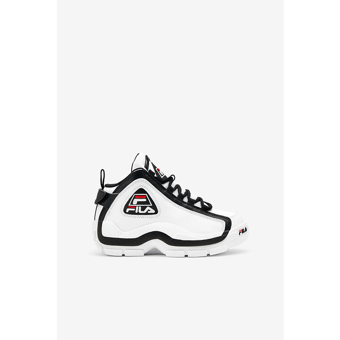 FILA Unisex Kids' Grant Hill 2 Basketball Shoes White/Black/Red - 3BM00637-113