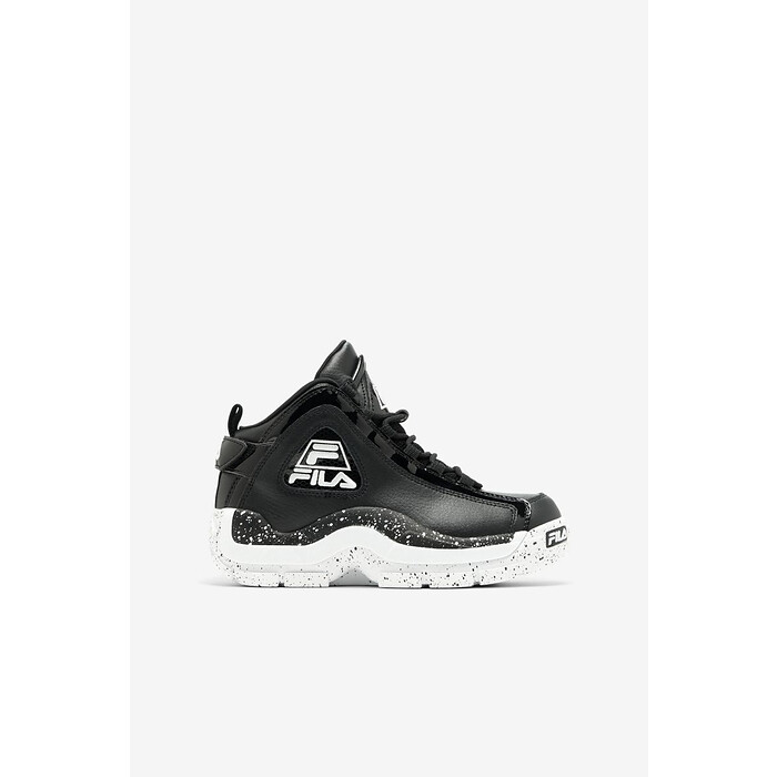 FILA Unisex Kids' Grant Hill 2 Basketball Shoes Black/White/Black - 3BM01295-021