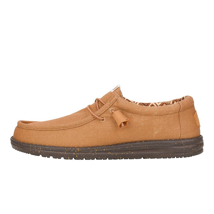 HEY DUDE Shoes Men's Wally Stretch Canvas Nut - 40700-2AH