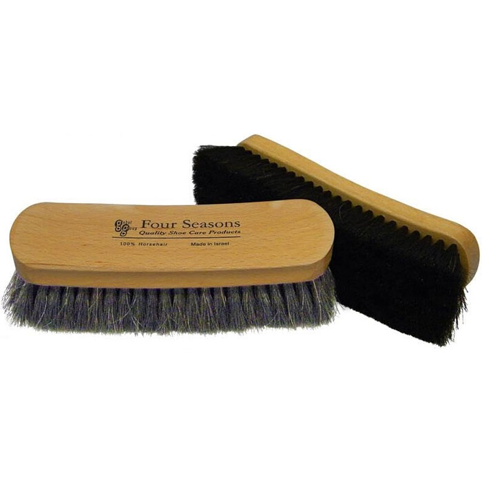 Four Seasons Medium Shoe Shine Brush Light Brown - BRUSH-MED-LT