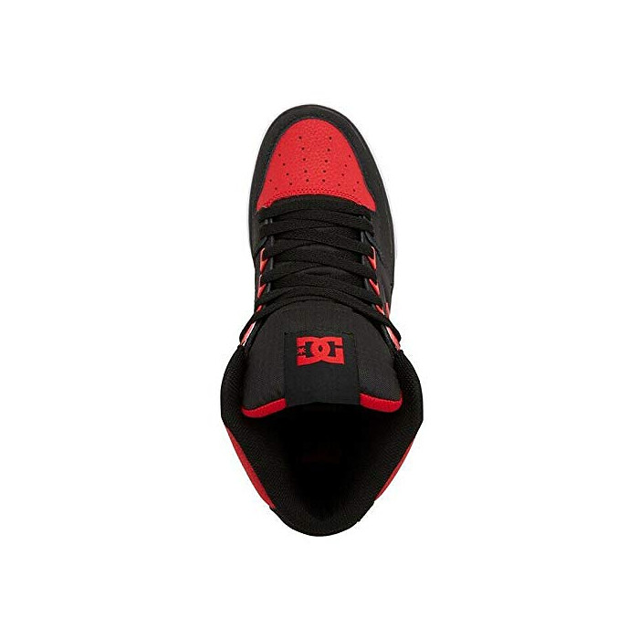 DC Shoes Men's Pure High-Top Shoes Firey Red/White/Black - ADYS400043-FWB