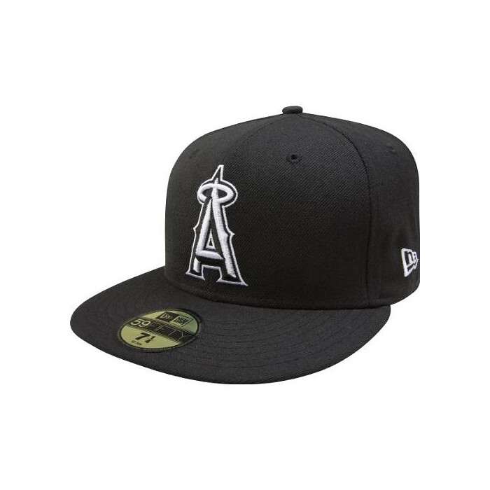 New Era MLB Black with White 59FIFTY Fitted Cap