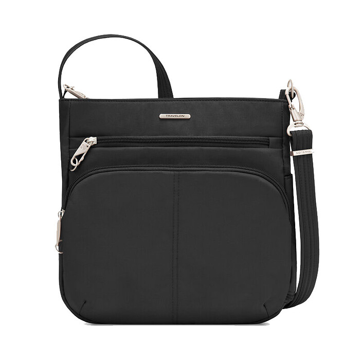 Travelon Anti-Theft Classic North/South Crossbody Black - 43310-500