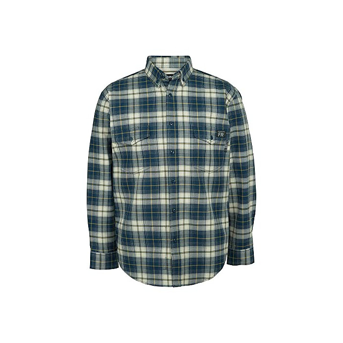 Wolverine Men's Flame Resistant Plaid Twill Shirt