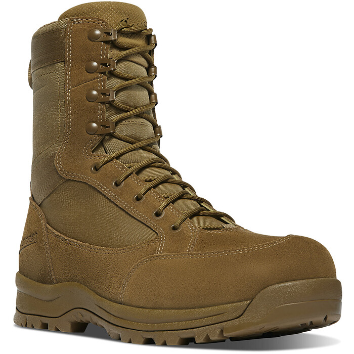DANNER WORK Men's 8" Tanicus Side-Zip Composite Toe Waterproof 400g Insulated Tactical Work Boot Coyote - 55325