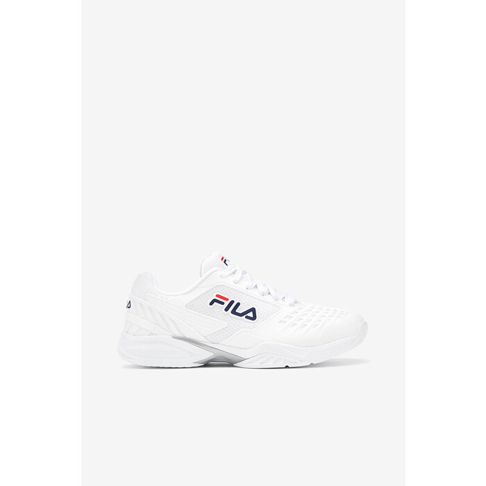 FILA Women's Axilus 2 Energized Court Shoe White/White/Fila Navy - 5TM00603-147