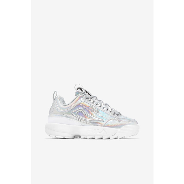 FILA Women's Disruptor II Premium Sneaker Iridescent/Iridescent/Iridescent - 5XM01806-781
