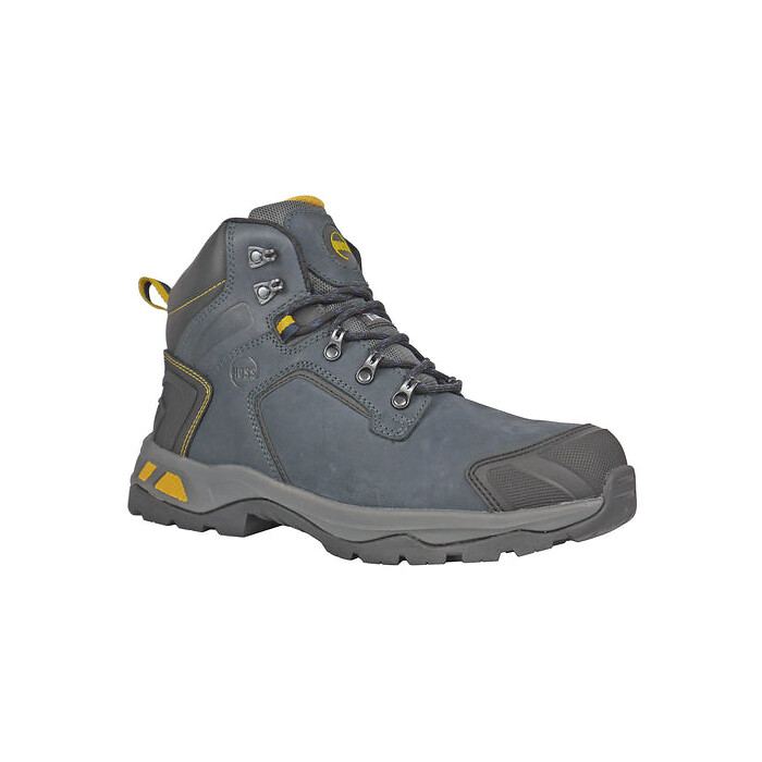 HOSS Men's Chiller Composite Toe Insulated Waterproof Ice Grip Work Boot Navy Blue Nubuck - 60700