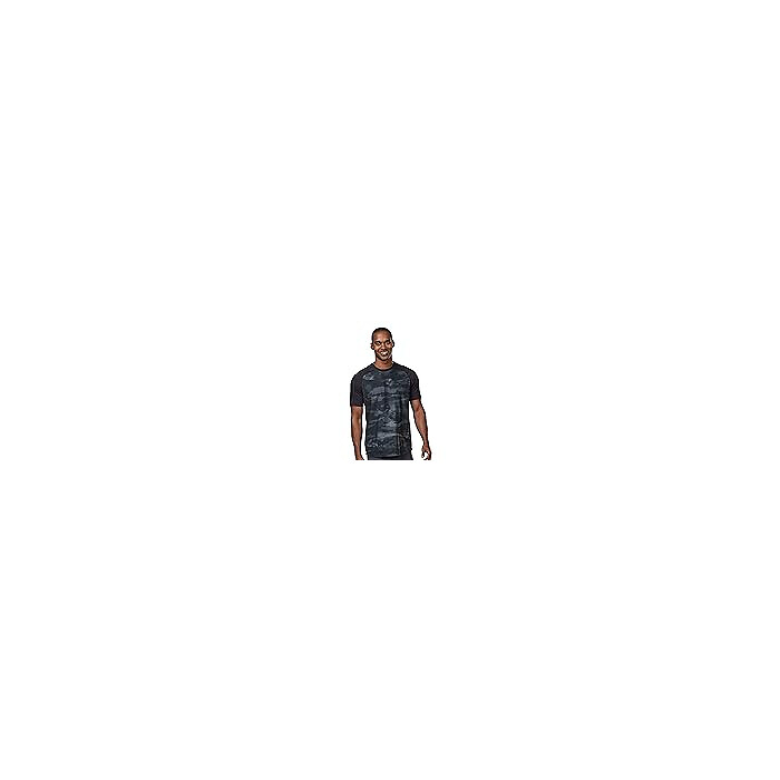 Road Runner Sports Men's Base Runner Printed Short Sleeve, Steel/Camo, XX-Large