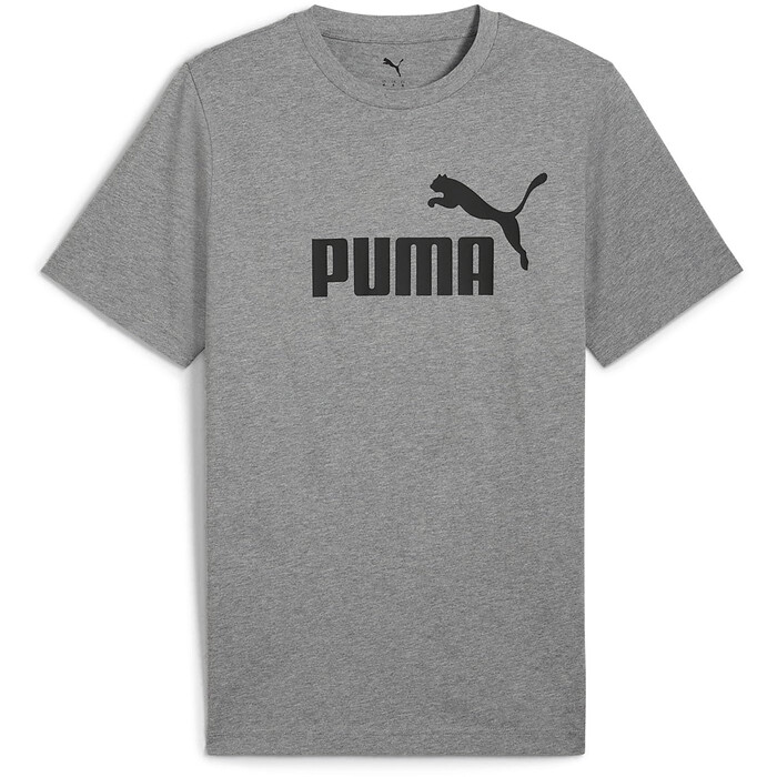 PUMA Men's Essentials Logo T-Shirt Medium Gray Heather - 68801203