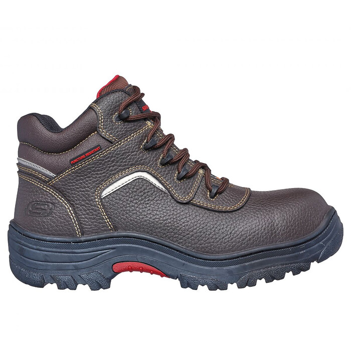 SKECHERS WORK Men's Burgin-Sosder Composite Toe Work Boot Brown - 77144-BRN