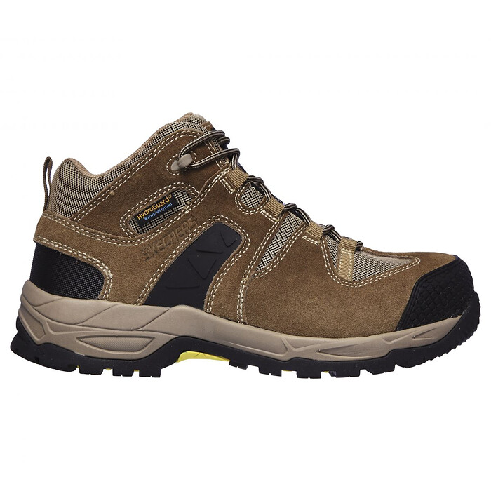 SKECHERS WORK Men's Monter Composite Toe Waterproof Work Shoe Khaki - 77538-KHK