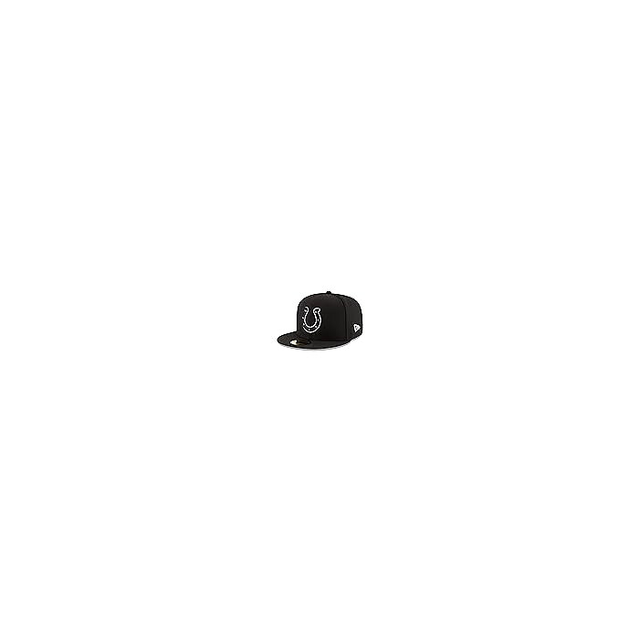 New Era Adult Men NFL Black with White 59FIFTY